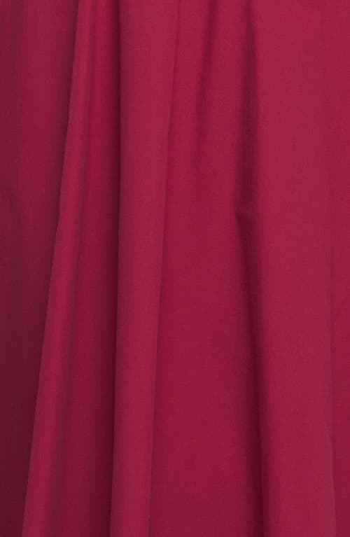 Flying Tomato Puff Sleeve A-line Cotton Maxi Dress In Burgundy