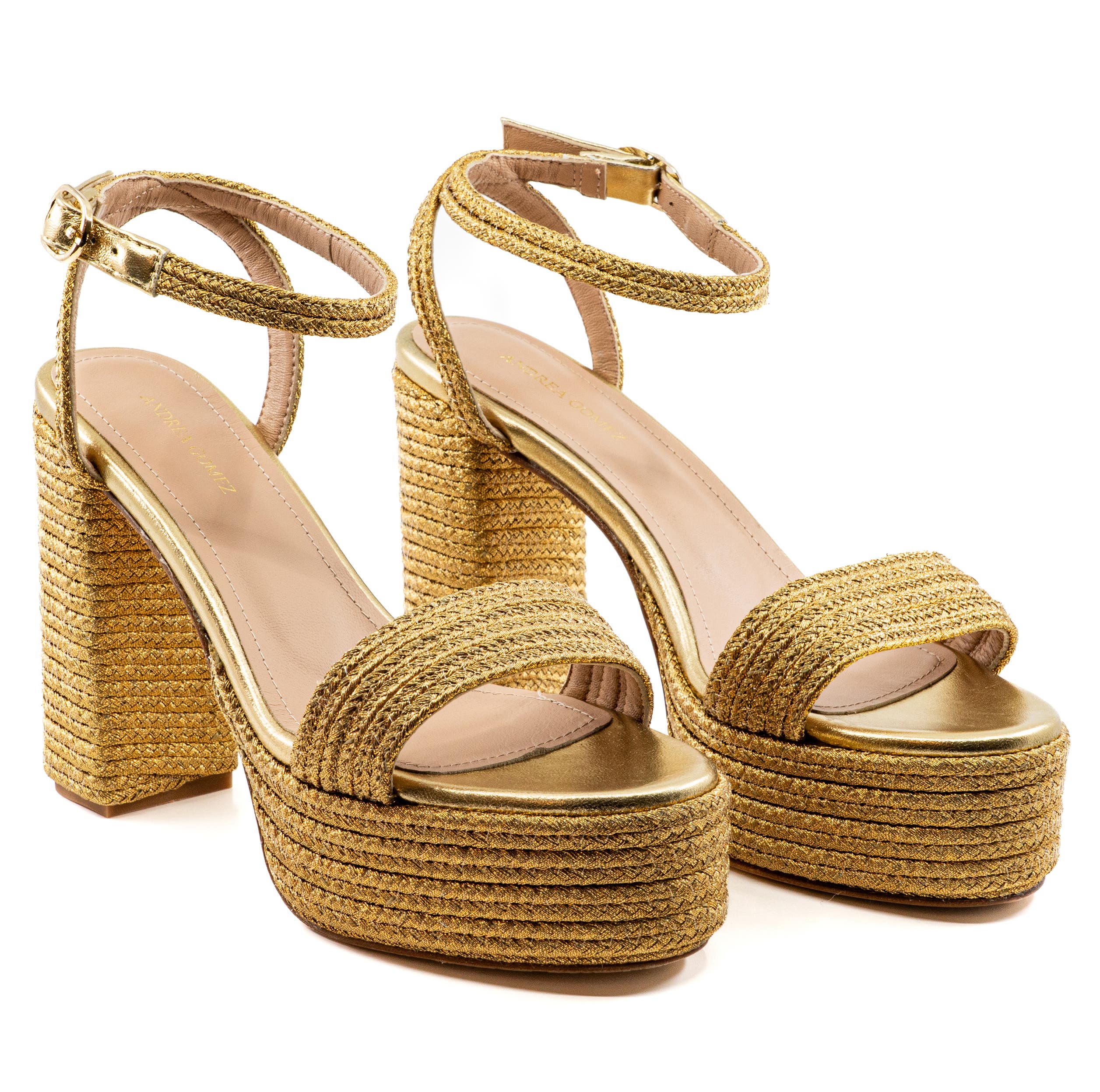 Andrea  Gomez Becka Sandal, Alternate, color, Gold
