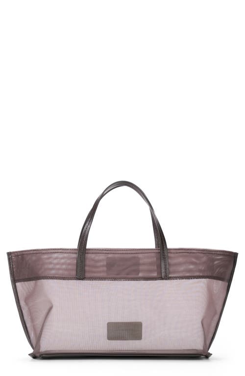 Staud Mini Christos Mesh Tote In Brown