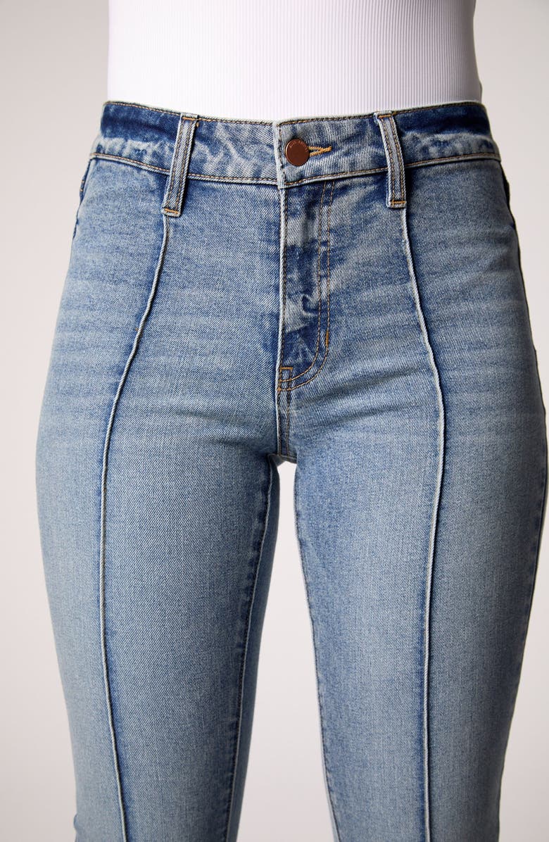 BLUE REVIVAL Maya Mid Rise Seamed Bootcut Jeans, Alternate, color, Med Tel Aviv