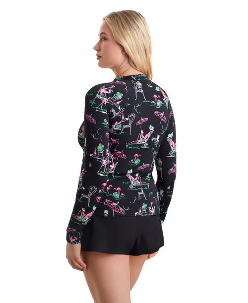 Shapesolver Sport Long Sleeve Full Zip Chlorine Resistant Sunshirt