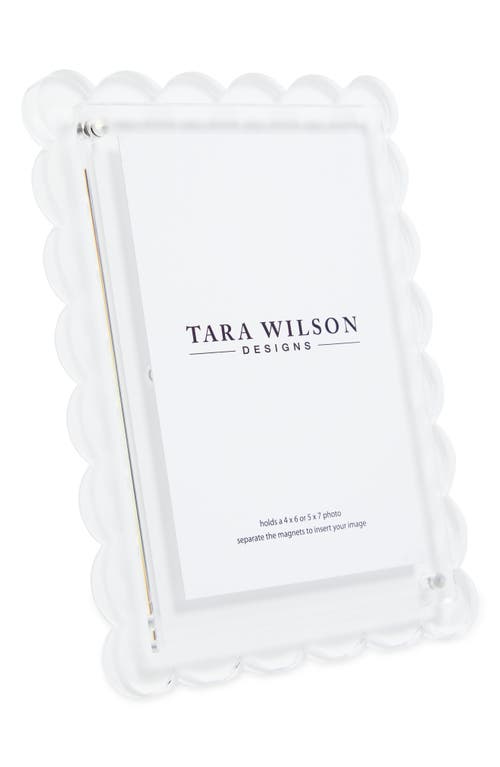 Tara Wilson Designs Scallop Picture Frame In White