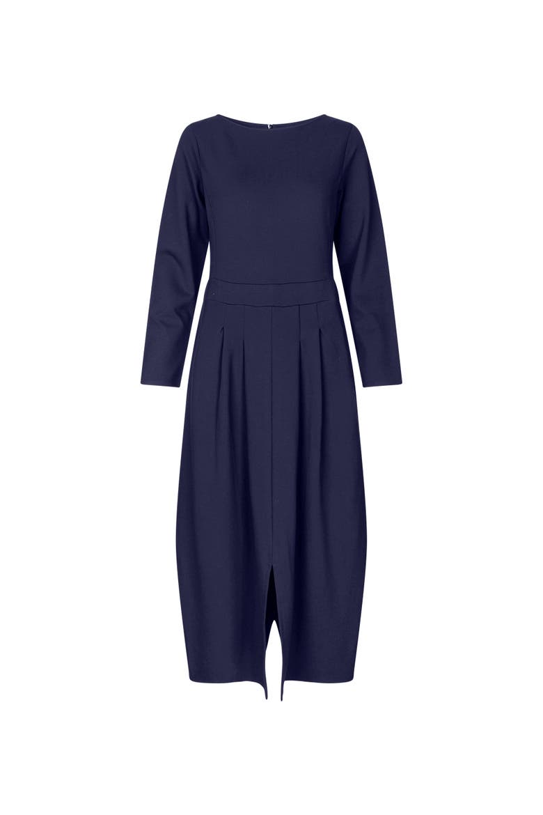 MaNaelise Long Sleeve Maxi Dress, Alternate, color, Navy Blazer