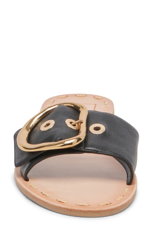 Dolce Vita Danna Slide Sandal In Black Leather