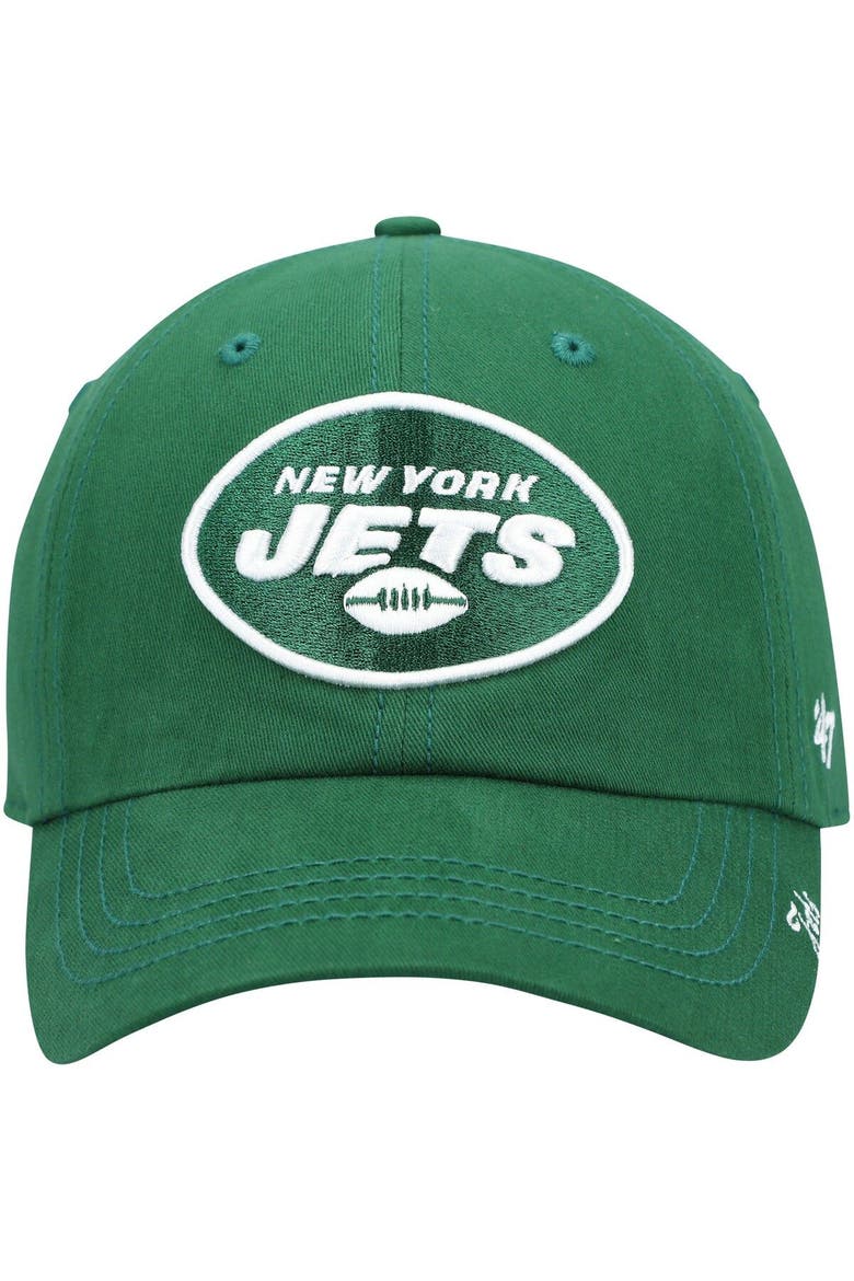 Women's '47 Green New York Jets Miata Clean Up Primary Adjustable Hat, Alternate, color, Green