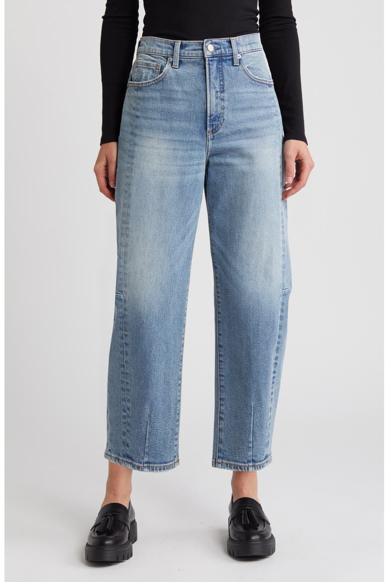 Eli Ankle Barrel Leg Jeans, Main, color, SARDINIA