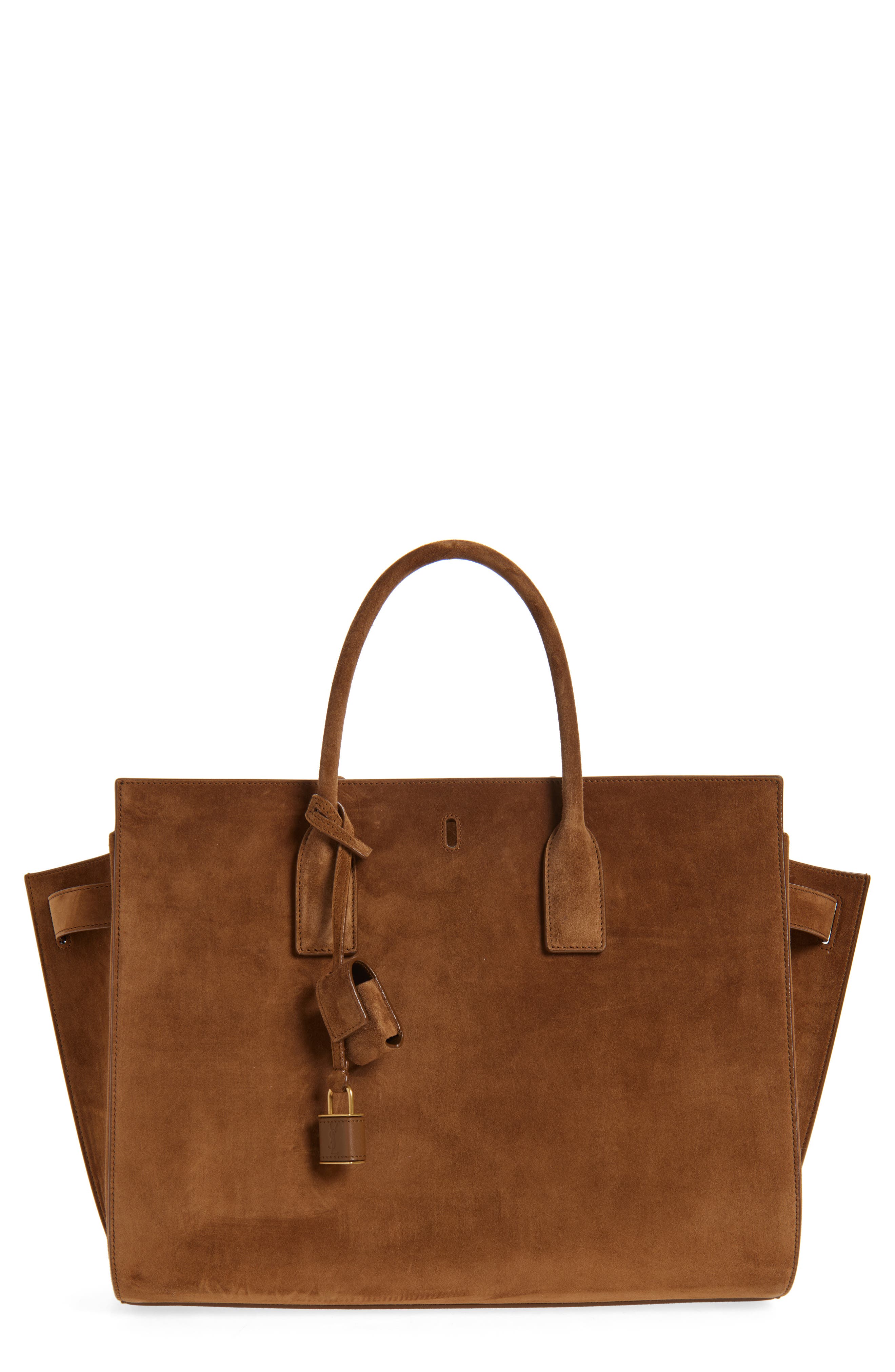 Saint Laurent Large Sac de Jour Suede Tote, Main, color, 