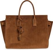 Saint Laurent Large Sac de Jour Suede Tote