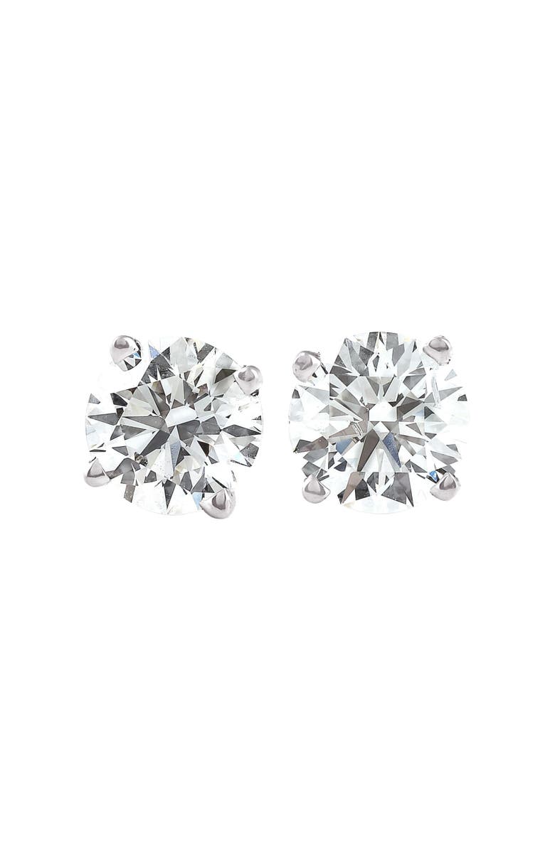 Bliss Diamond 1 1/4 Ct Diamond Screw Back Studs 14k Gold Lab Grown Eco Friendly, Main, color, 14K White Gold