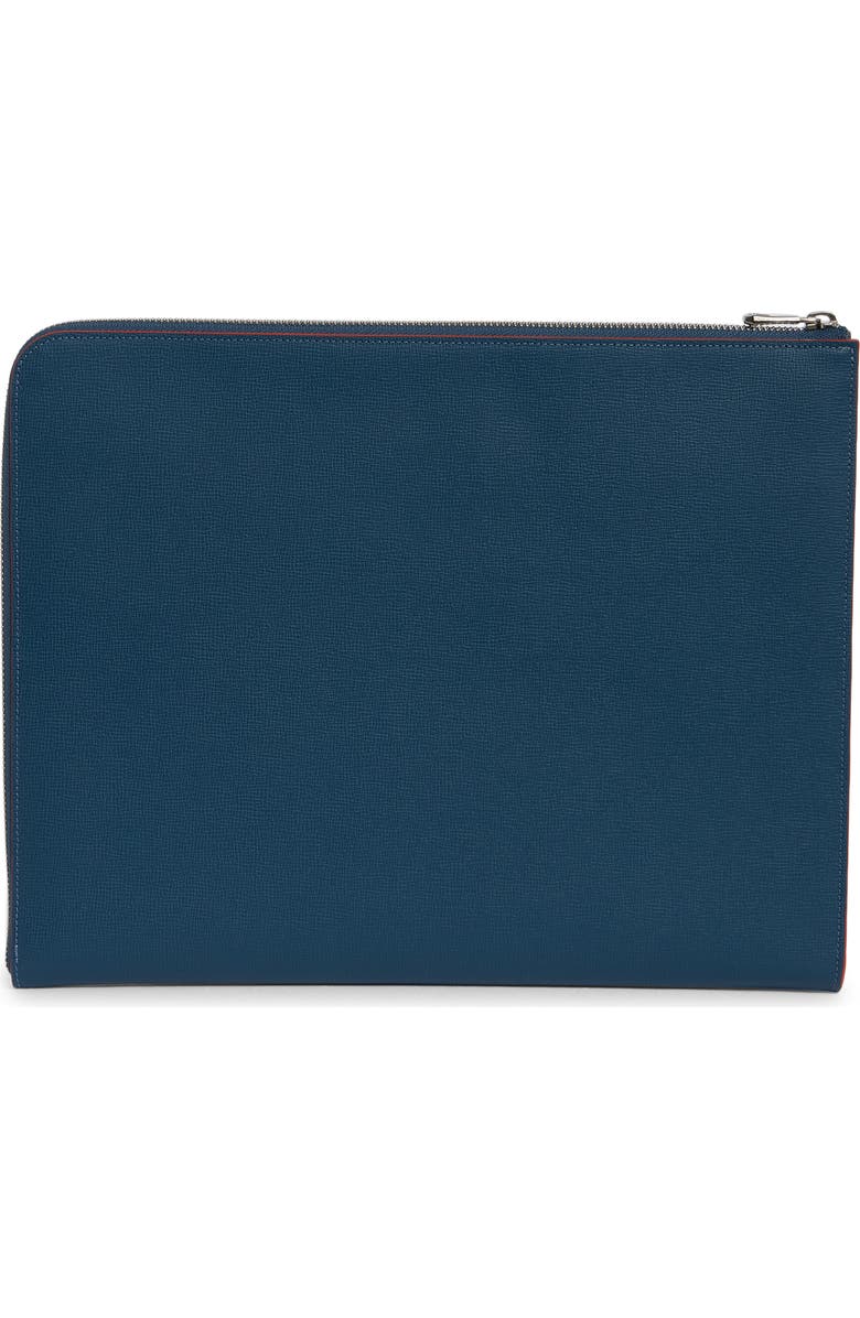 Longchamp Racing Textured Leather Laptop Document Case, Alternate, color, Nordic