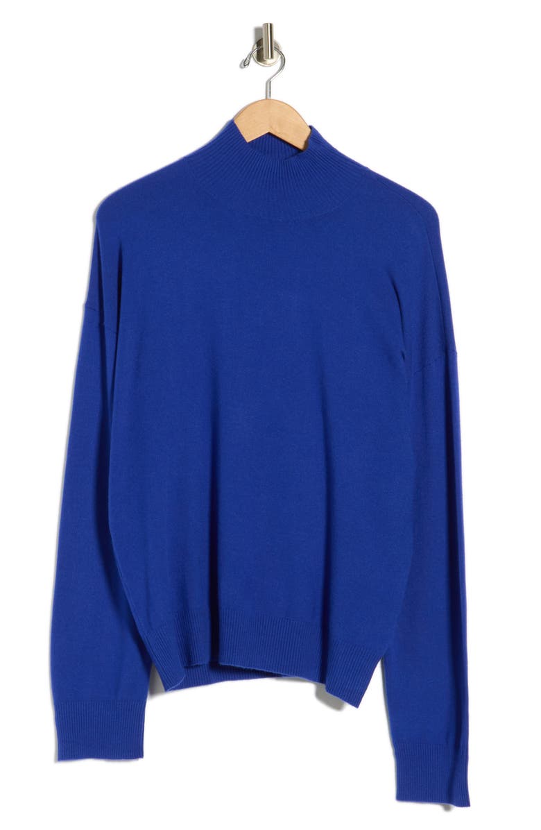 FRNCH Noure Mock Neck Sweater, Alternate, color, Bleu Electrique