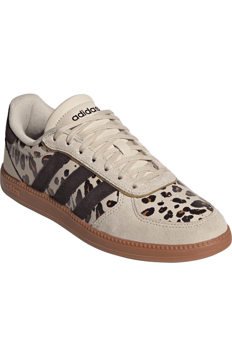 adidas Breaknet Sleek Sneaker, Main, color, Crystal Linen/ Coffee/ Gold