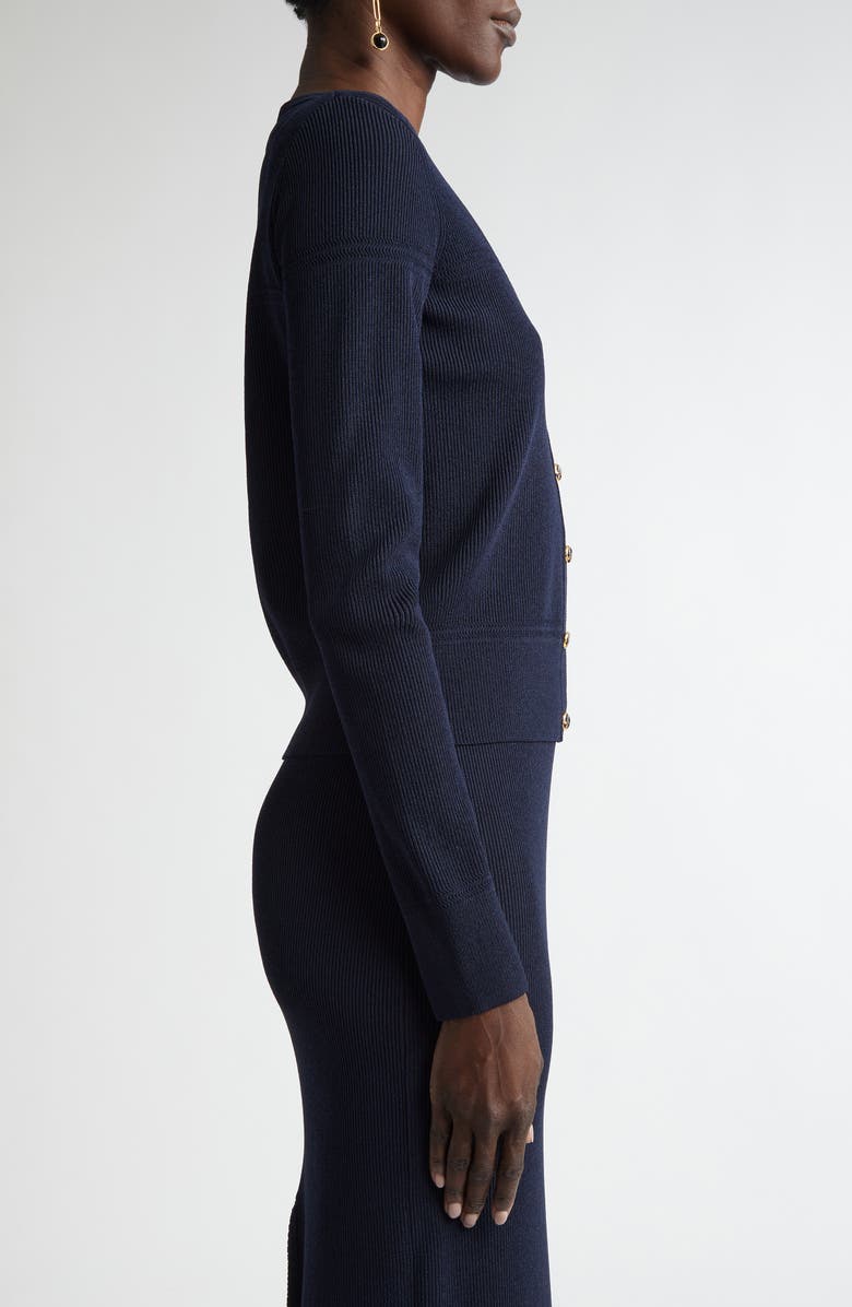 ST. JOHN Crewneck Cardigan, Alternate, color,