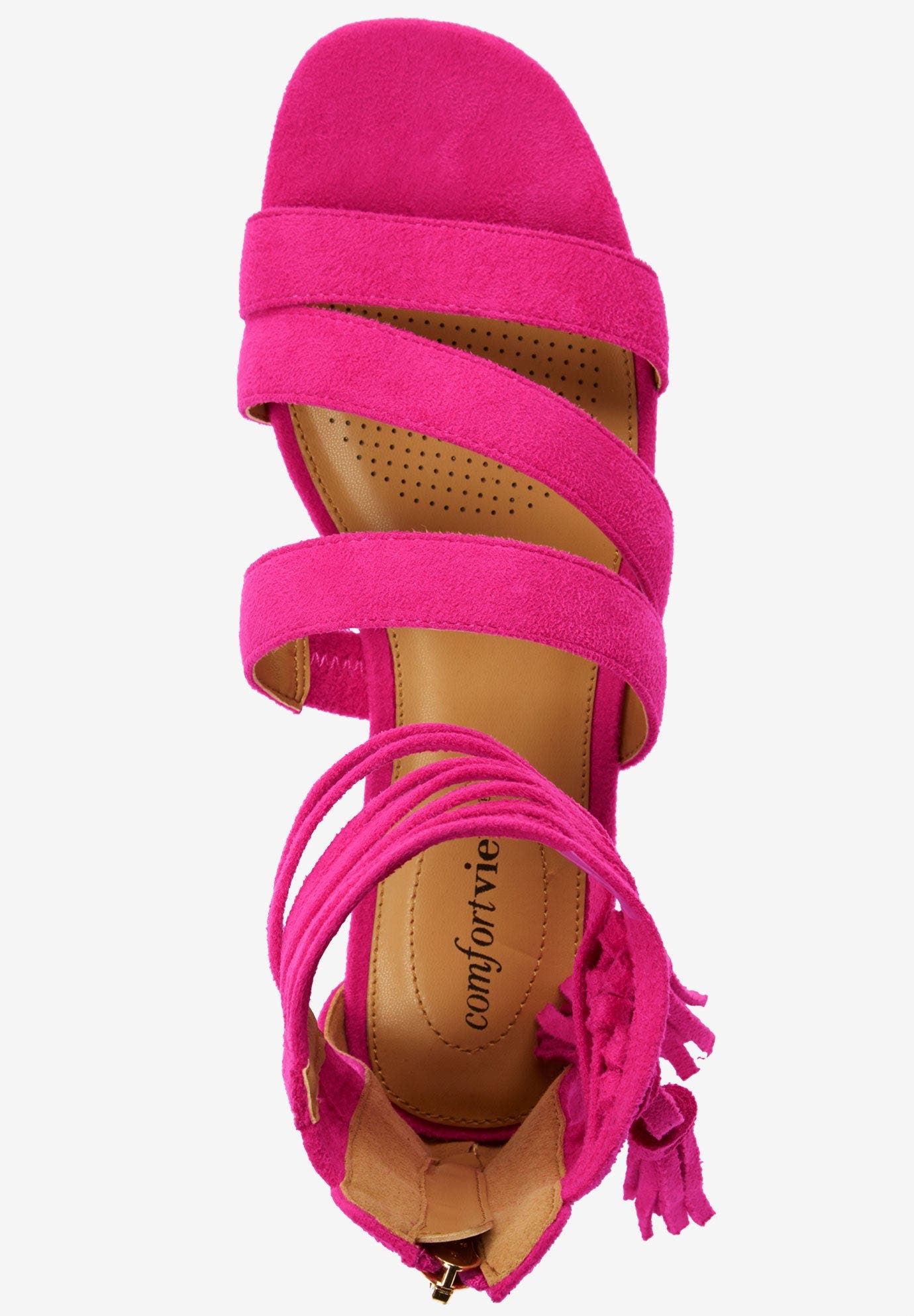 Comfortview The Eleni Sandal, Alternate, color, Black