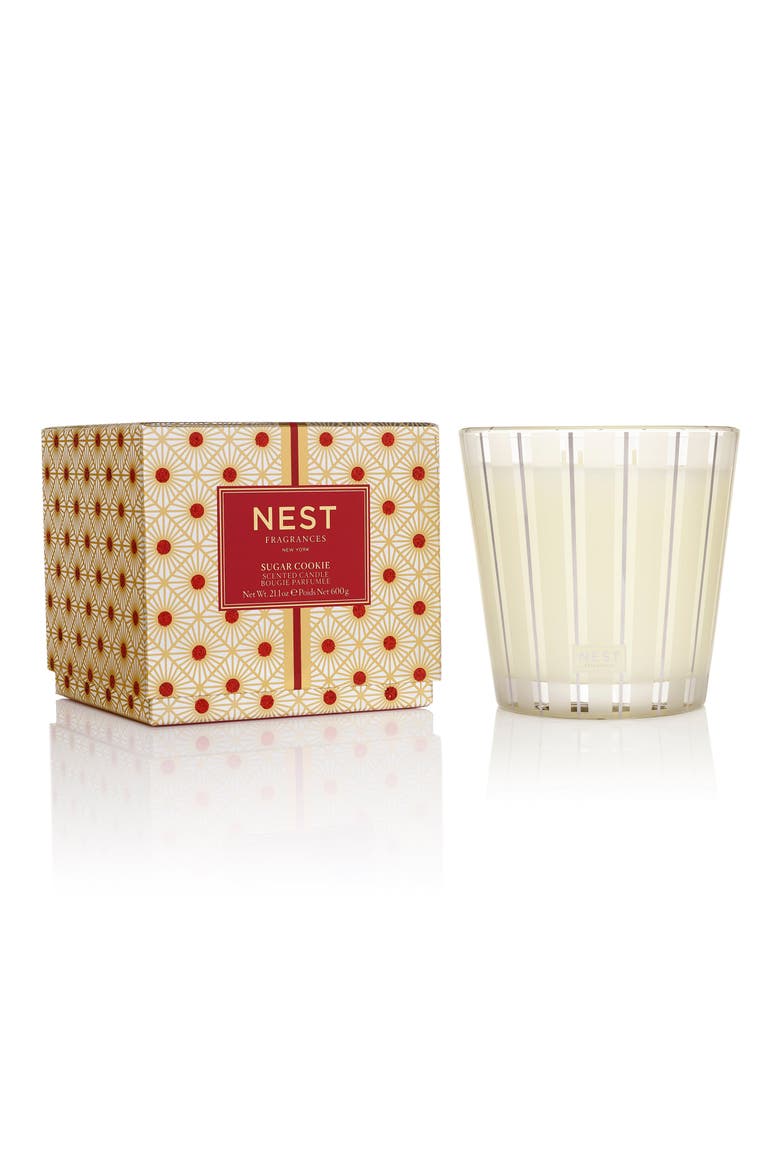 NEST Fragrances Sugar Cookie 3-Wick Candle, Main, color, NO COLOR