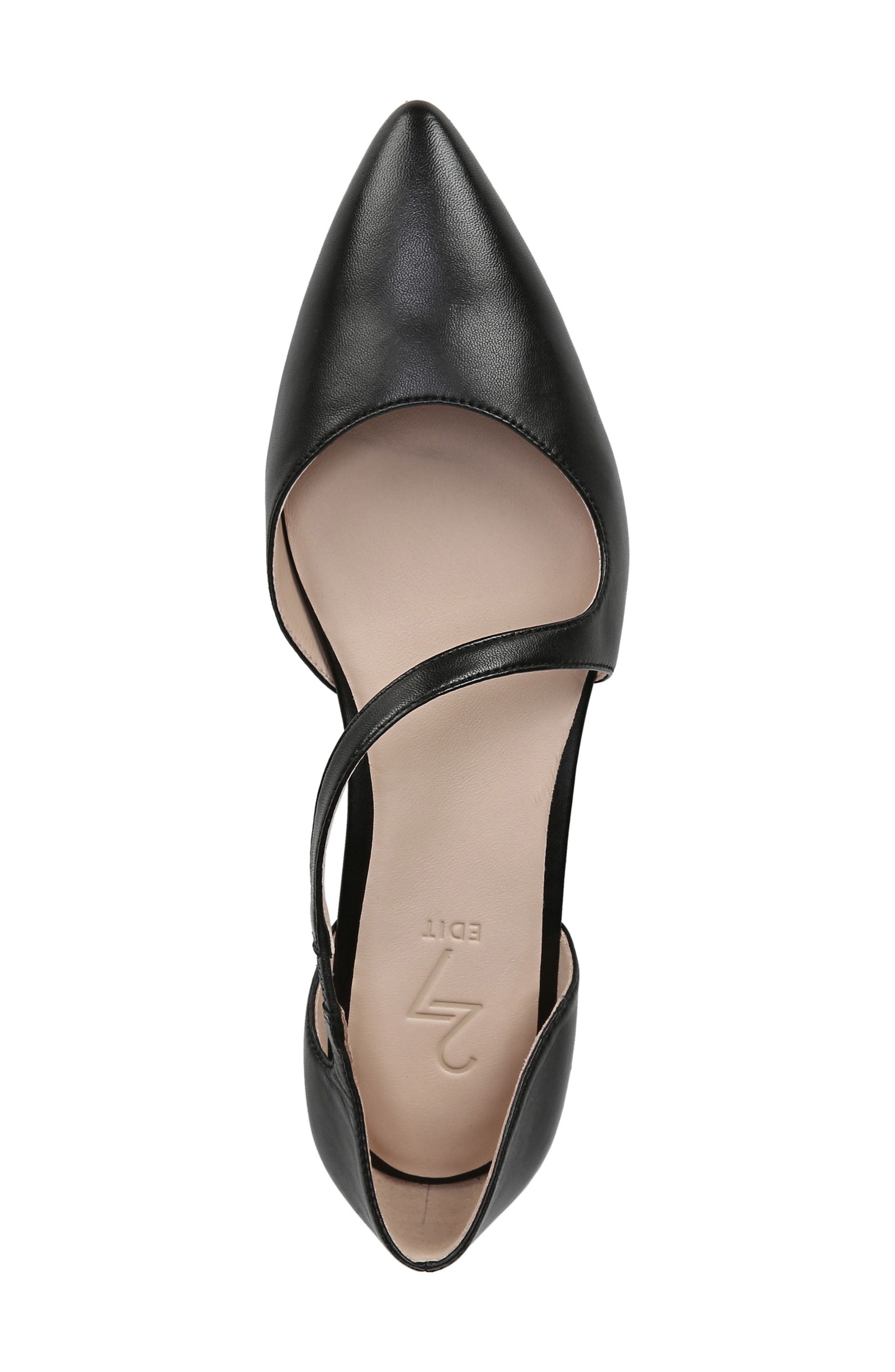 27 Edit Heather Flat, Alternate, color, BLACK LEATHER