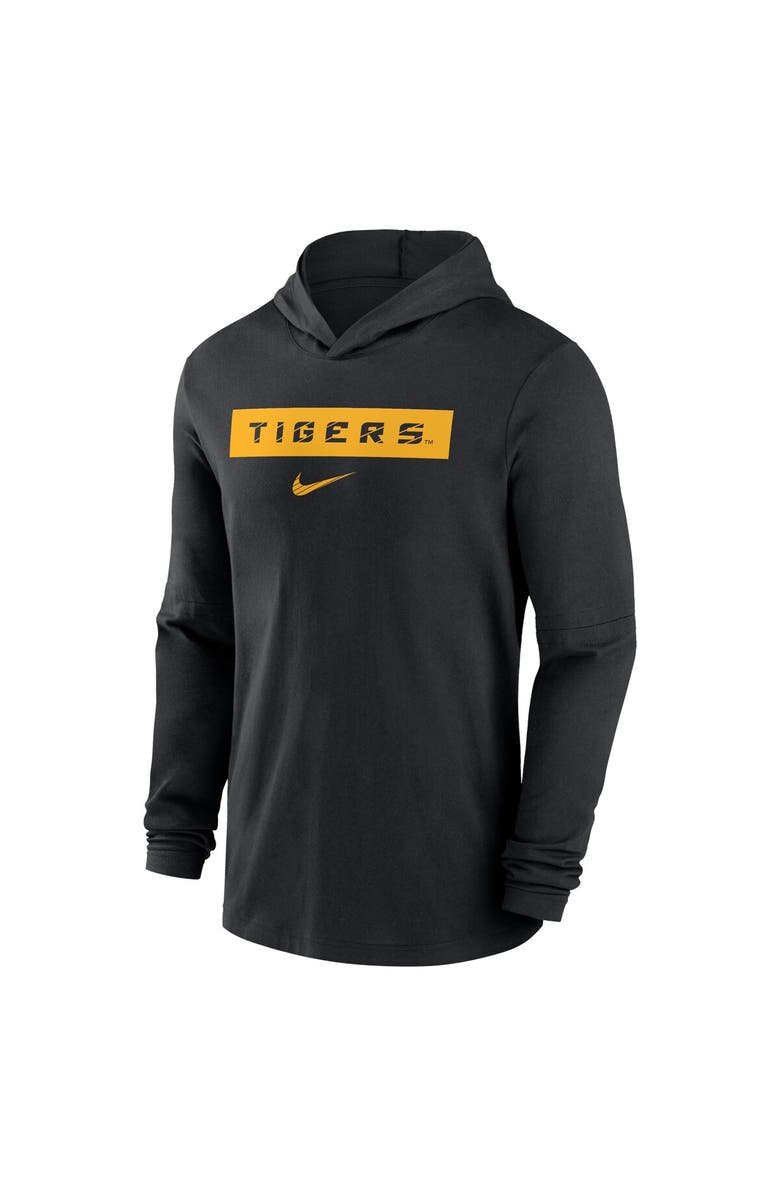 Nike Men's Nike Black LSU Tigers 2024 Sideline Hoodie Performance Long Sleeve T-Shirt, Alternate, color, 