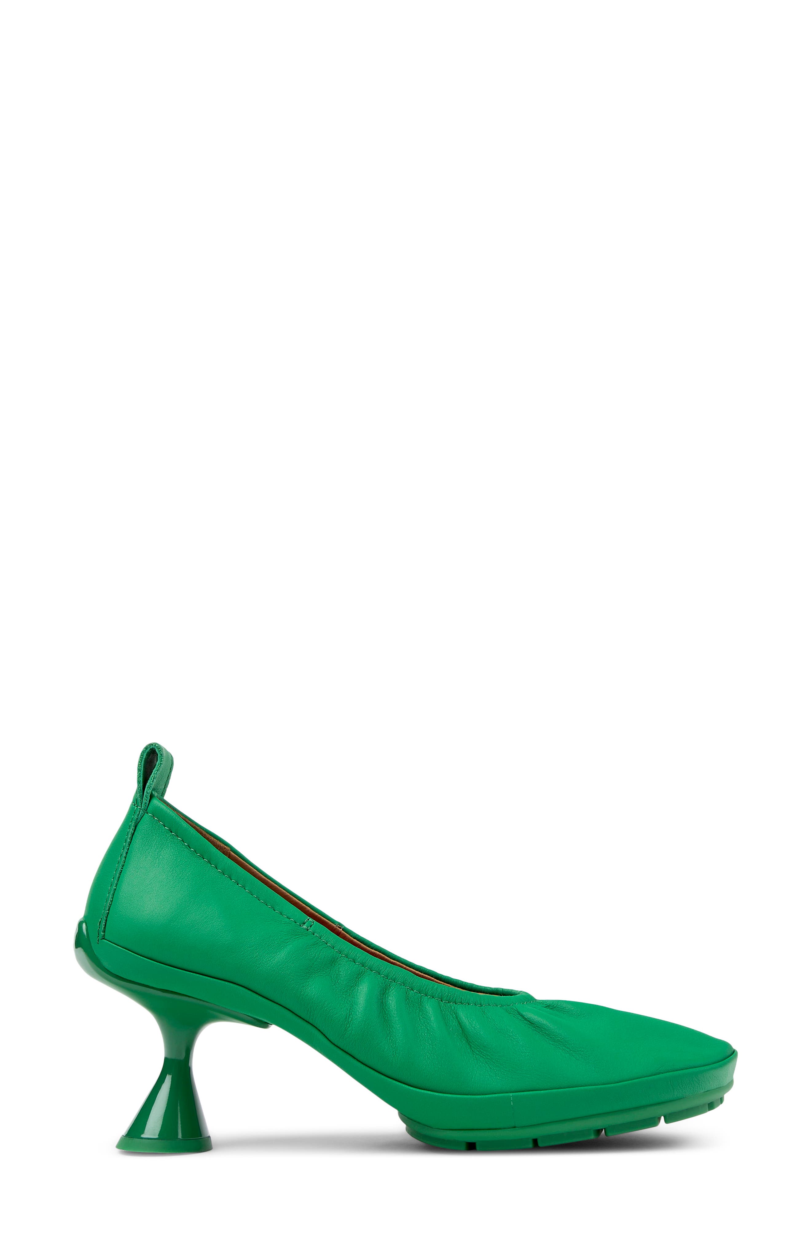 Right Nina Leather Pump, Alternate, color, BRIGHT GREEN