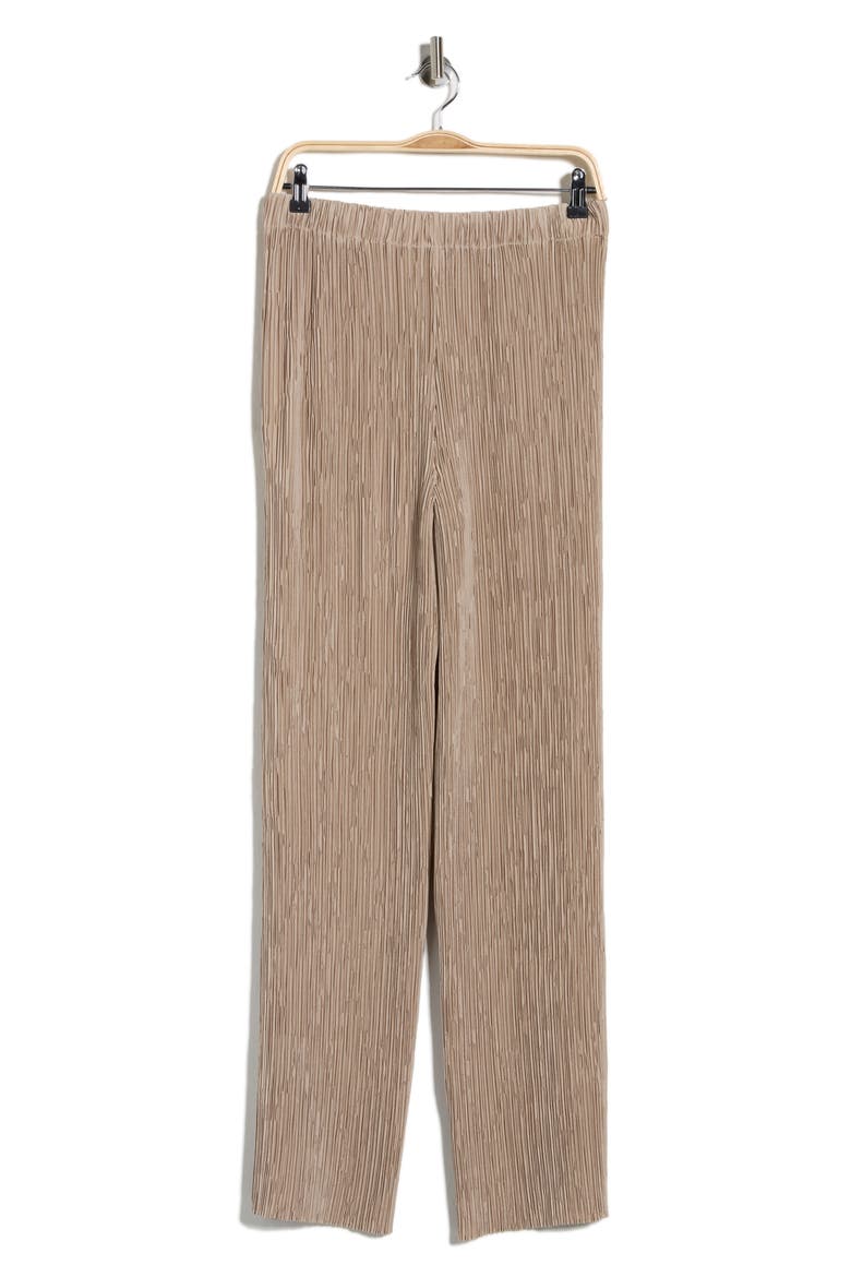 Parkside Plissé Recycled Satin Wide Leg Pants, Alternate, color, SANDSTONE
