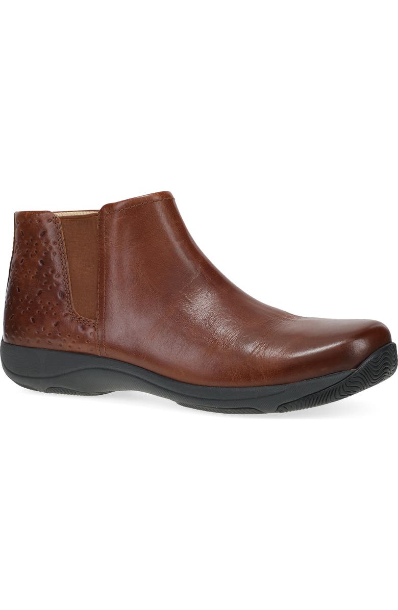 Dansko Sherry Bootie, Main, color, Cinnamon Waxy Burnished