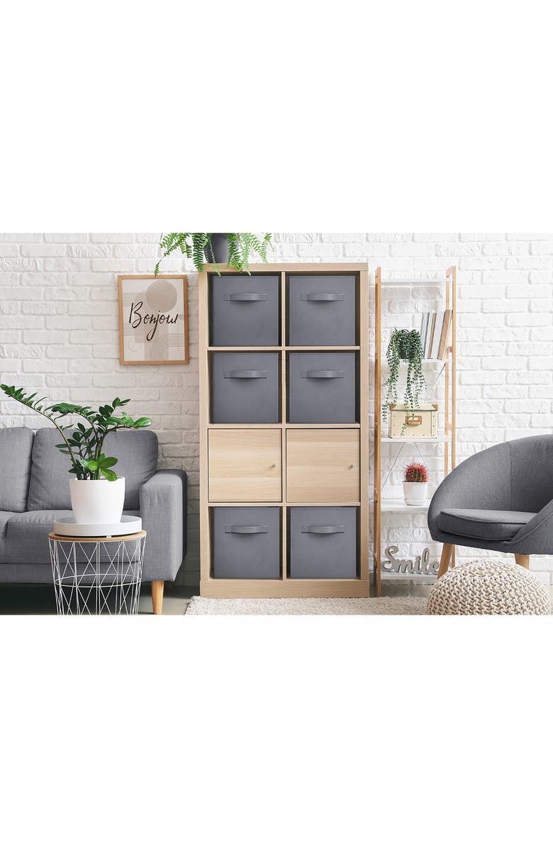 SORBUS Large Collapsible Storage Cube, Alternate, color, Gray