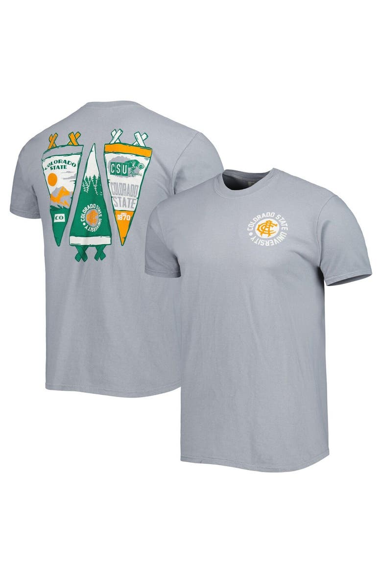 Men's Gray Colorado State Rams Pennant Comfort Color T-Shirt, Main, color, Gray