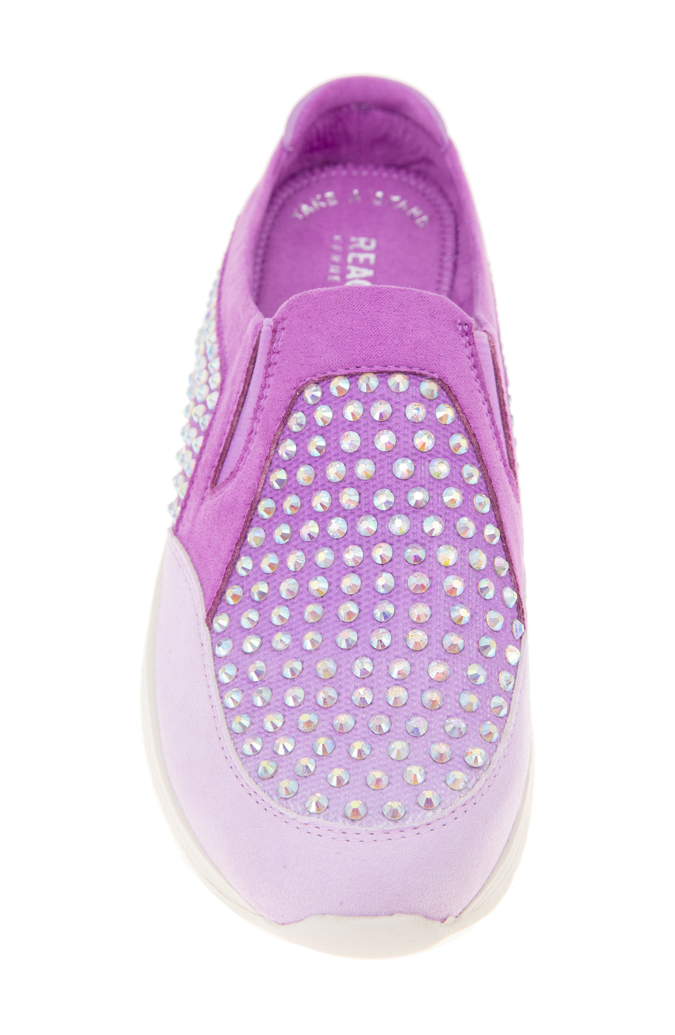 Cameron Rhinestone Sneaker Mule, Alternate, color, PANSY OMBRE KNIT
