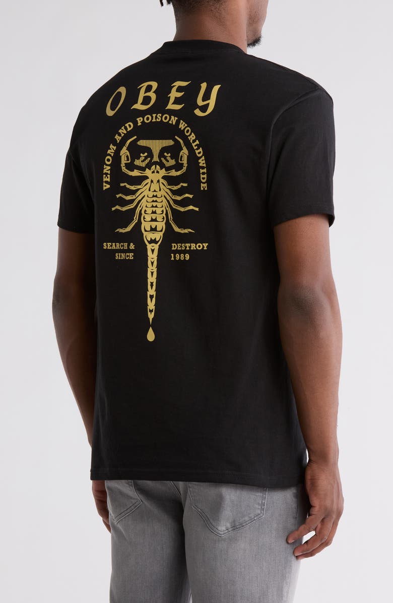 Obey Scorpion Short Sleeve Graphic T-shirt, Alternate, color, 