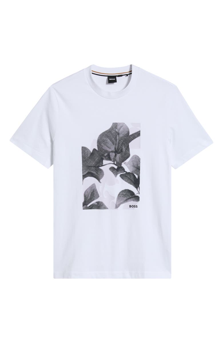 BOSS Thompson Graphic Cotton T-Shirt, Alternate, color, White
