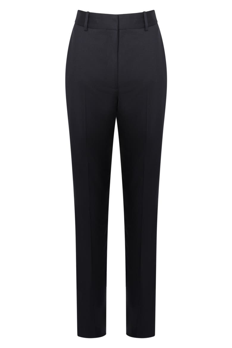 Haisley High Waist Wool Blend Pants, Alternate, color, NAVY