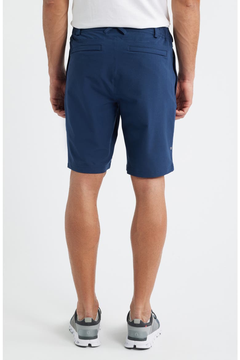 Radius Flex Water Resistant Flat Front Shorts, Alternate, color, TRUE NAVY