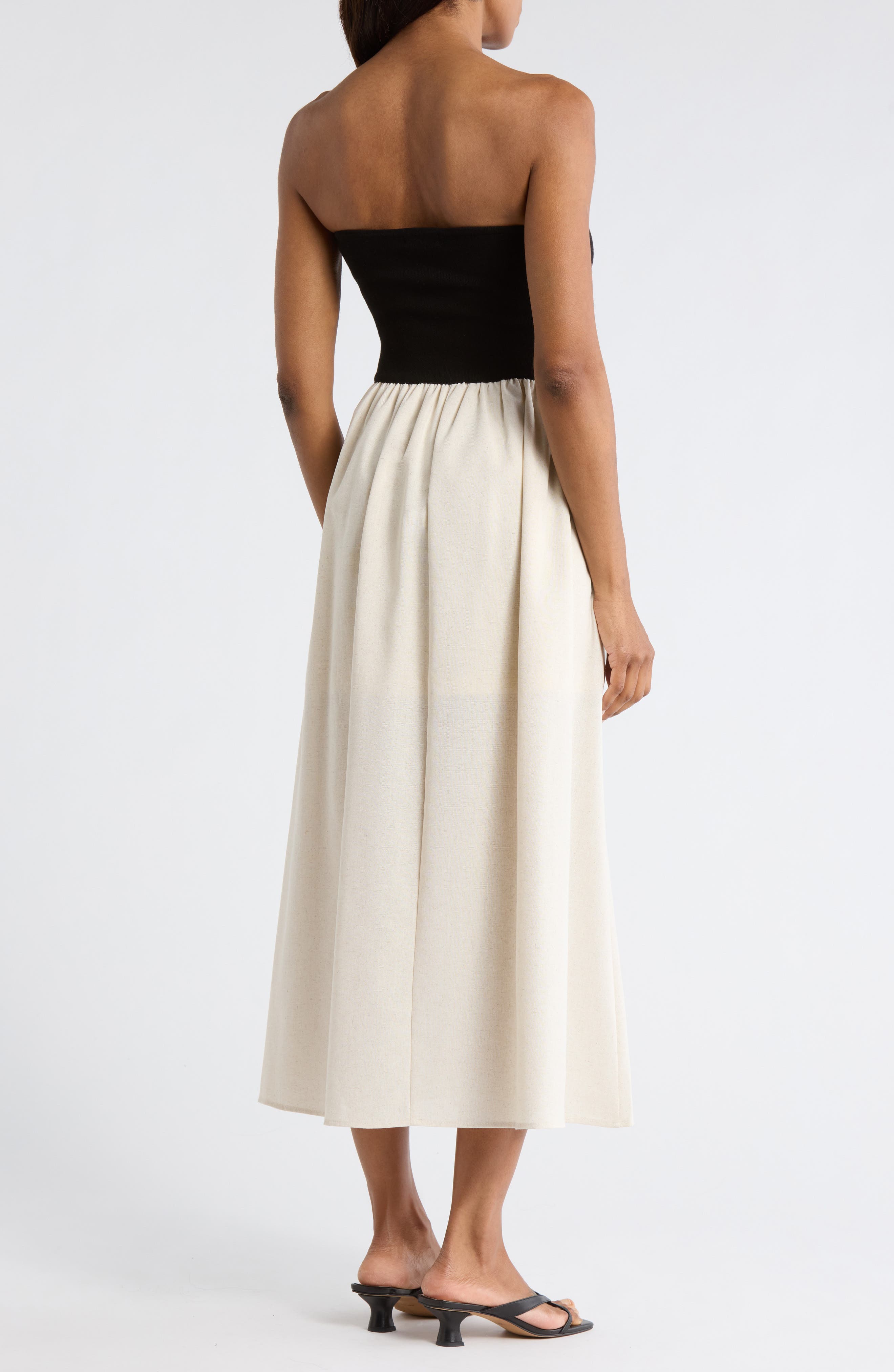 Strapless Midi Dress - image 2