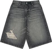 RtA Gustavo Oversize Denim Bermuda Shorts