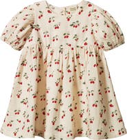 NATURE BABY Kids' Albertine Organic Cotton Muslin Dress