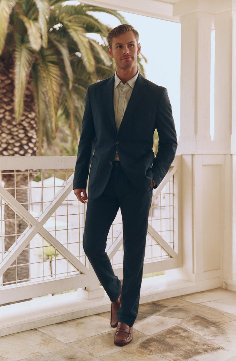 34 Heritage Verona Seersucker Slim Straight Leg Chinos, Alternate, color, 