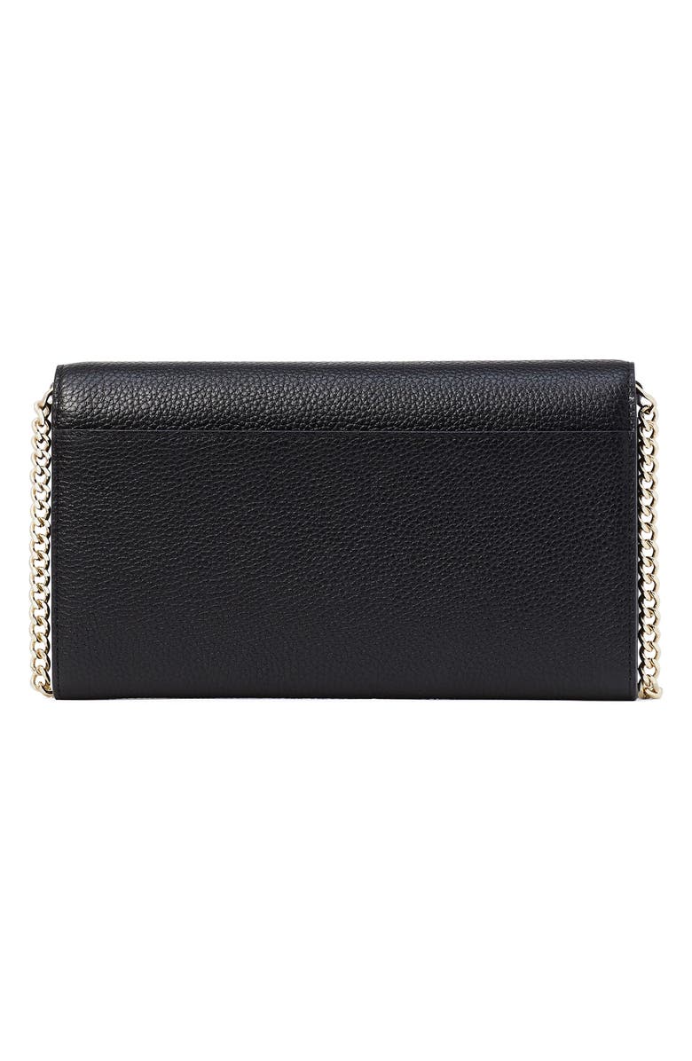 Kate Spade New York roulette leather wallet on a chain, Alternate, color, 