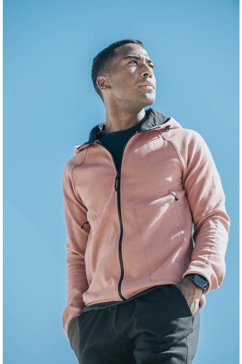 Powertek Full Zip Hoodie, Alternate, color, GREY PEBBLE