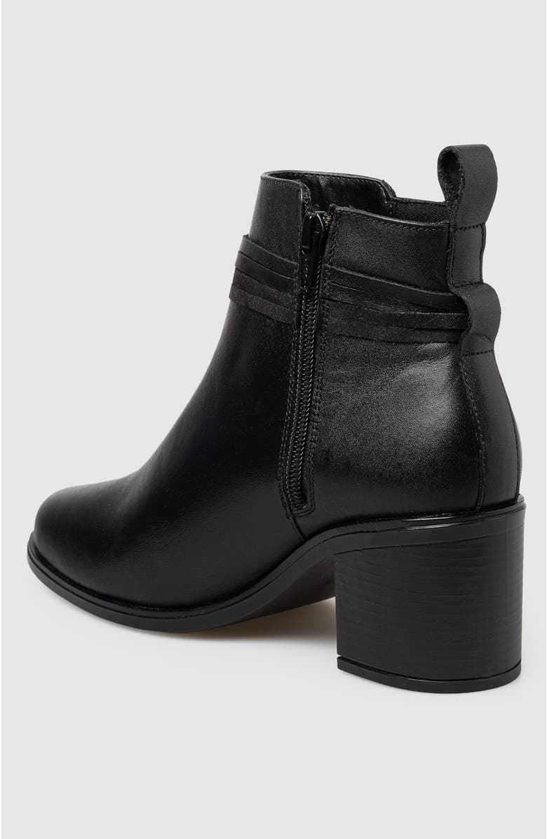 Manela Alex Block Heel Side Up Bootie, Alternate, color, Black