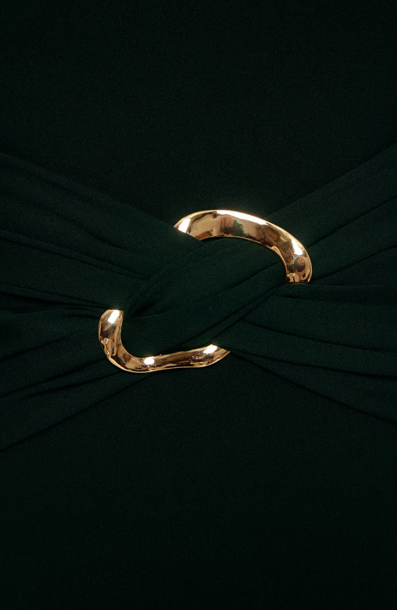 Trina Turk Monaco Wrap One-Piece Swimsuit, Alternate, color, Black