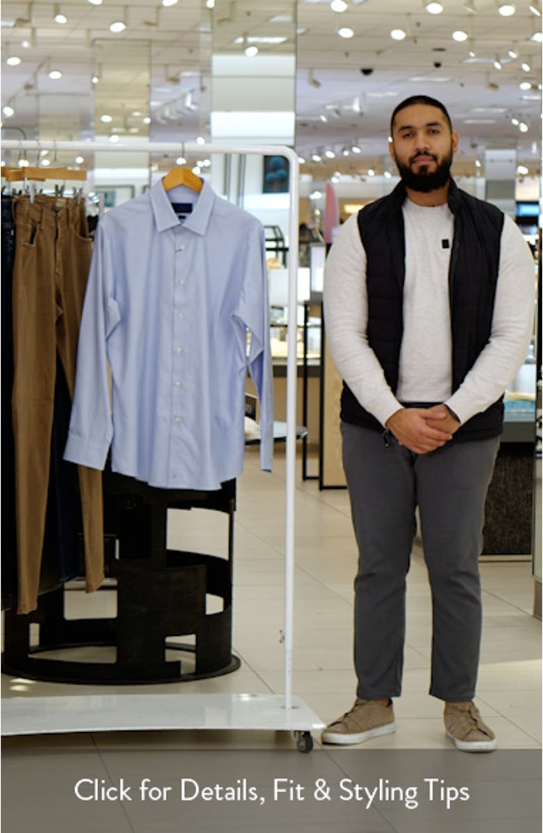 Slim Fit Micro Dobby Cotton Dress Shirt, sales video thumbnail