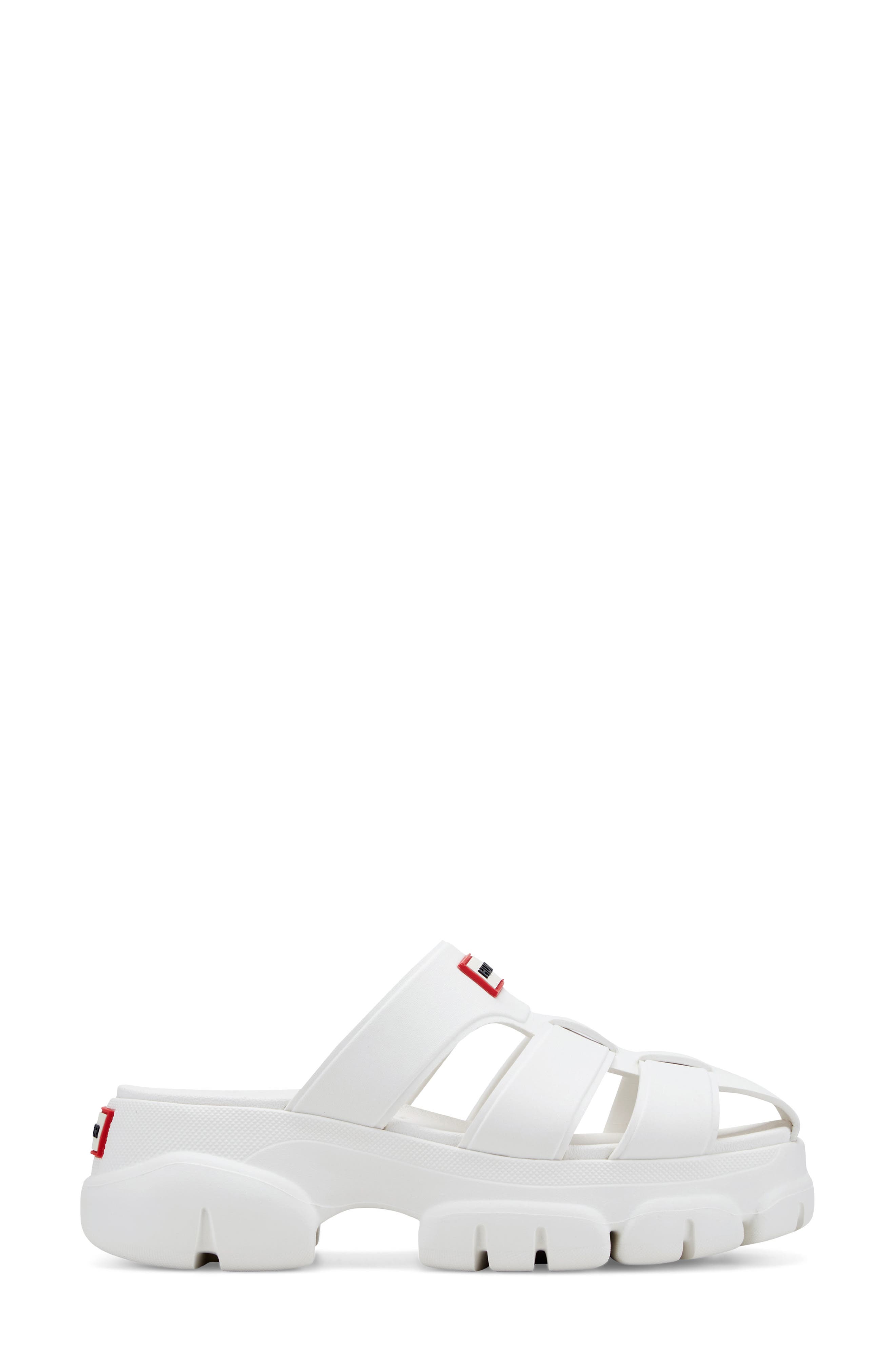 Hunter Bonnie Lug Sole Slip-On Shoe, Alternate, color, White