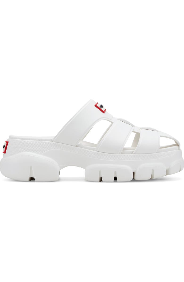 Hunter Bonnie Lug Sole Slip-On Shoe, Alternate, color, White