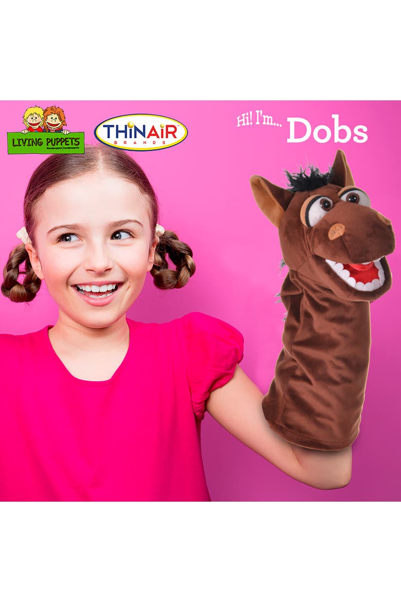Dobs The Brown Horse 14" Plush Hand Puppet, Alternate, color, Multicolored