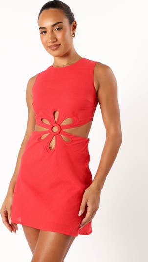 Sola Cutout Cotton Minidress
