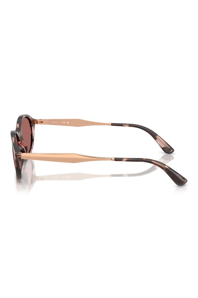 52mm Oval Sunglasses, Alternate, color, DARK VIOLET