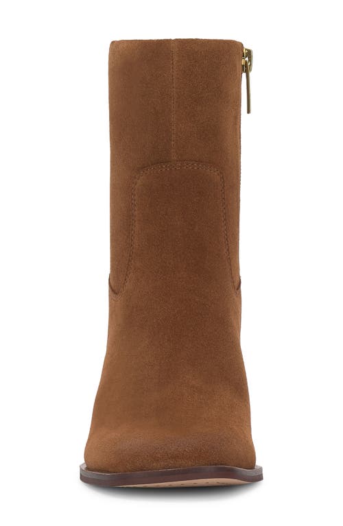 Vince Camuto Dayana Block Heel Bootie In Brown
