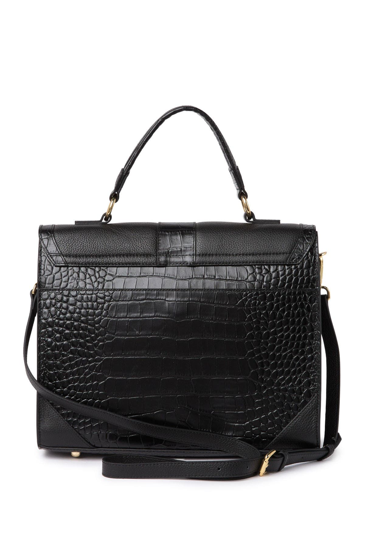 VICENZO LEATHER Heather Leather Satchel (Men) | Nordstromrack