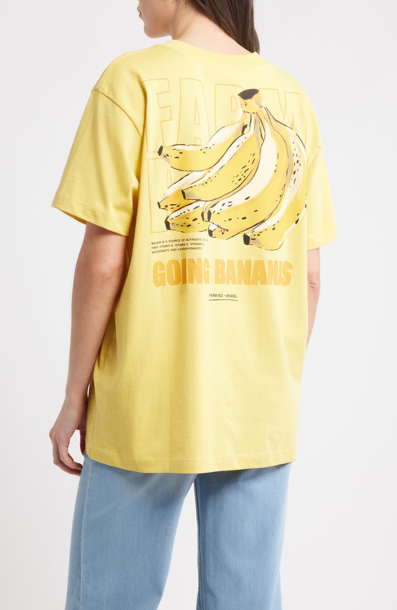 FARM Rio Tropical Bananas Cotton Graphic T-Shirt, Alternate, color,