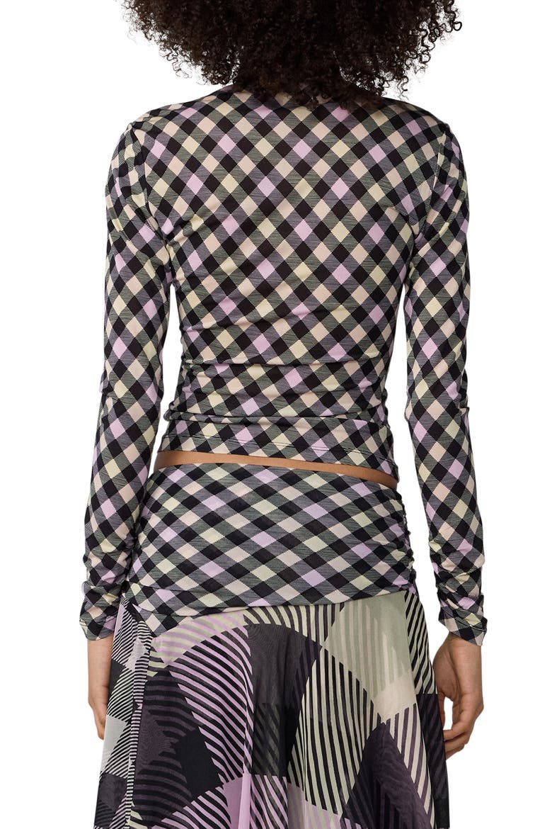 Logan Diamond Pattern Turtleneck, Alternate, color, HIGHLAND