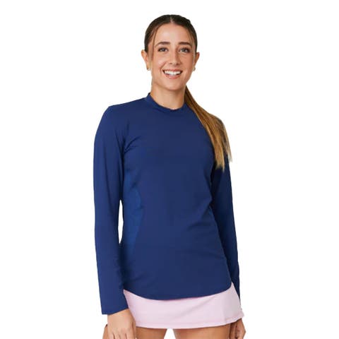 UV Colors Staples Womens Long Sleeve Tennis Shirt